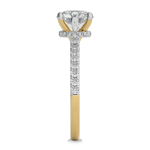 1 3/4 CT. Round Natural Diamond Engagement Ring