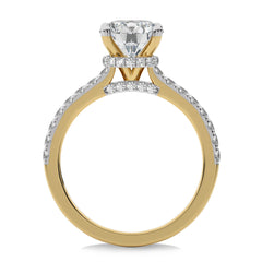 1 3/4 CT. Round Natural Diamond Engagement Ring