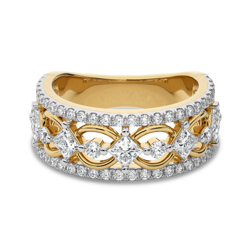 Impressive 1 1/2 CT. Cocktail Natural Diamond Ring