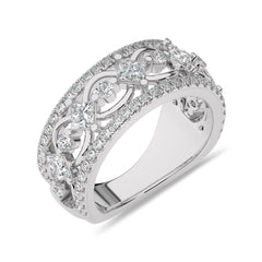 Impressive 1 1/2 CT. Cocktail Natural Diamond Ring
