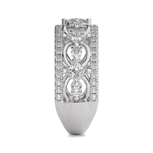 Impressive 1 1/2 CT. Cocktail Natural Diamond Ring