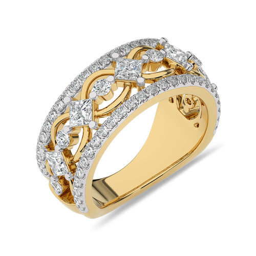 Impressive 1 1/2 CT. Cocktail Natural Diamond Ring