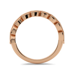 1/3 CT. Marquise Shape Round Natural Diamond Band Ring