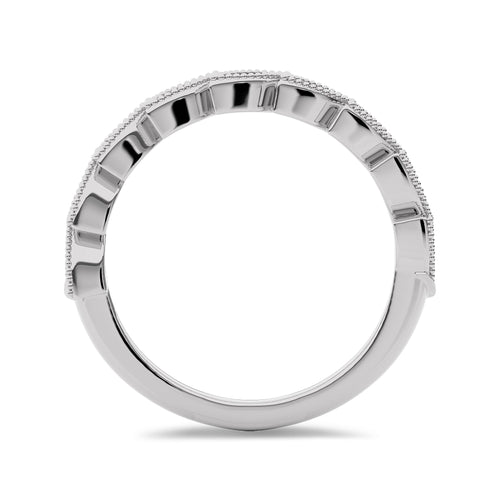 1/3 CT. Marquise Shape Round Natural Diamond Band Ring