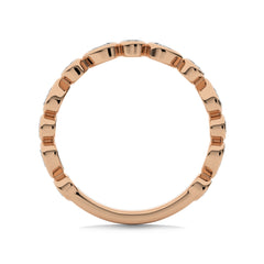 1/2 CT. Round and Pear Natural Diamond Band Ring