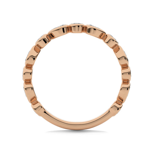 1/2 CT. Round and Pear Natural Diamond Band Ring