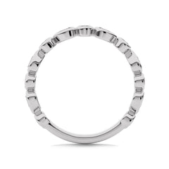 1/2 CT. Round and Pear Natural Diamond Band Ring