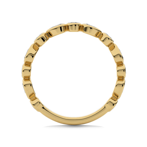 1/2 CT. Round and Pear Natural Diamond Band Ring