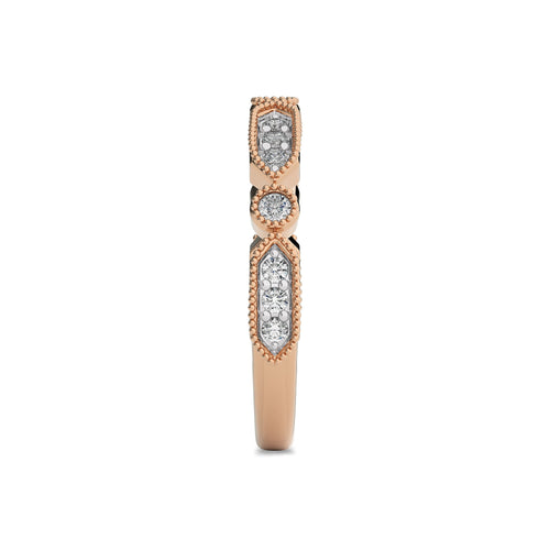 1/4 CT. Round Natural Diamond Band Ring