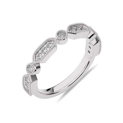 1/4 CT. Round Lab Created Diamond Band Ring