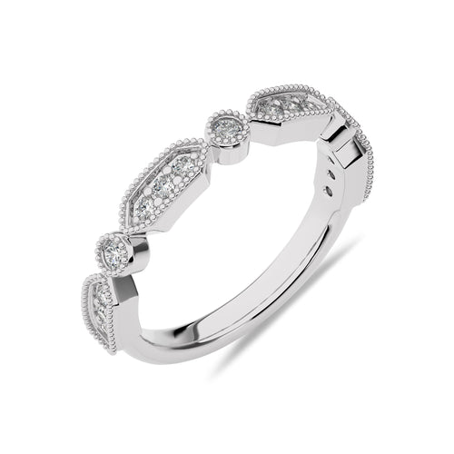 1/4 CT. Round Natural Diamond Band Ring