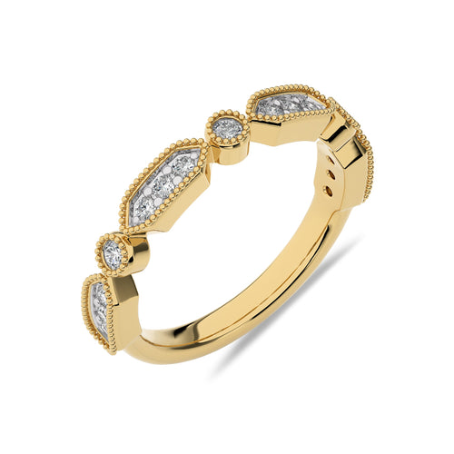 1/4 CT. Round Natural Diamond Band Ring