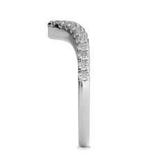 1/3 CT. Round Natural Diamond Chevron Band