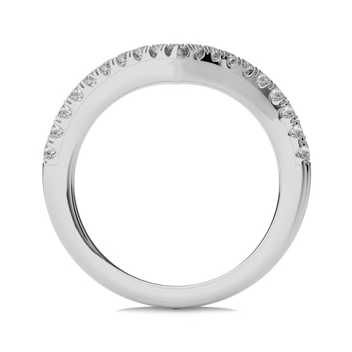 1/3 CT. Round Lab Created Diamond Chevron Band