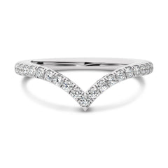 1/3 CT. Round Lab Created Diamond Chevron Band