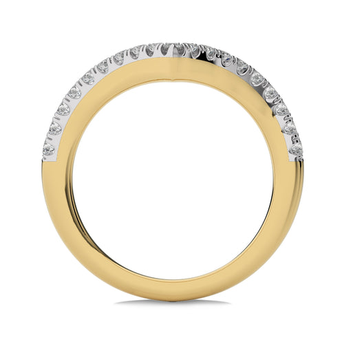 1/3 CT. Round Natural Diamond Chevron Band