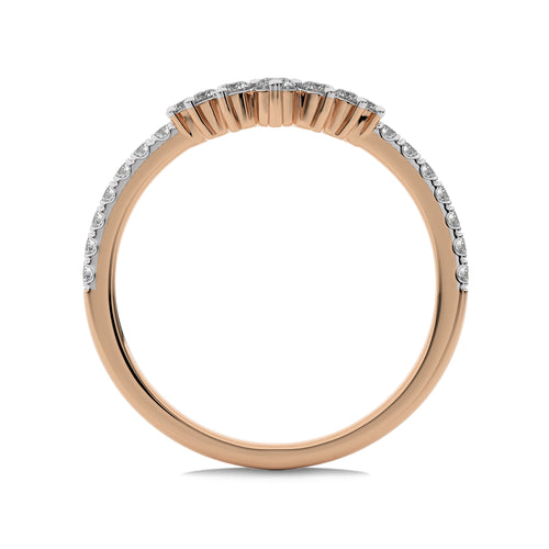 1/4 CT. Round Natural Diamond Curve Ring