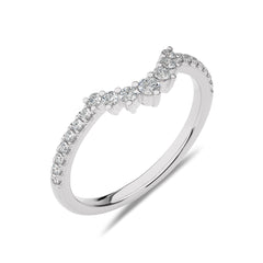 1/4 CT. Round Natural Diamond Curve Ring