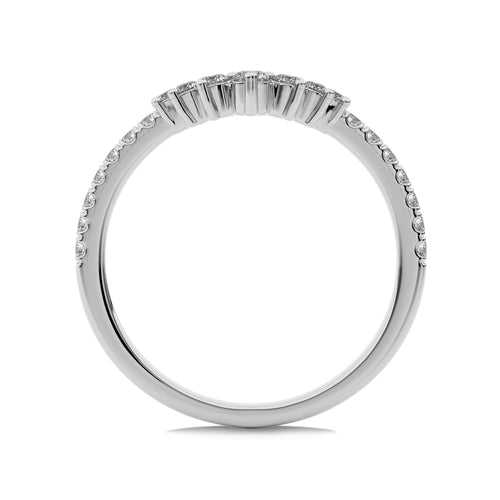 1/4 CT. Round Natural Diamond Curve Ring