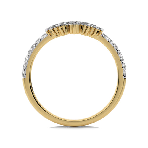 1/4 CT. Round Natural Diamond Curve Ring