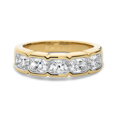 2 CT. Emerald Natural Diamond Ring Band