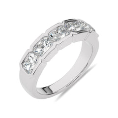 2 CT. Emerald Lab Created Diamond Ring Band