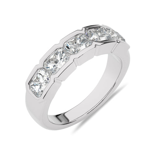 2 CT. Emerald Lab Created Diamond Ring Band