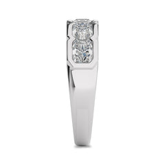 2 CT. Emerald Natural Diamond Ring Band