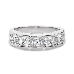 2 CT. Emerald Natural Diamond Ring Band