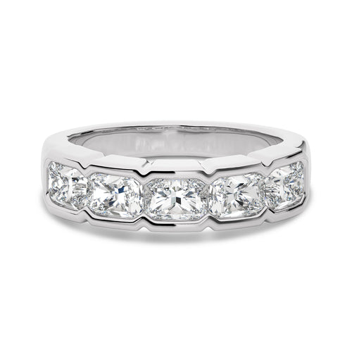 2 CT. Emerald Natural Diamond Ring Band