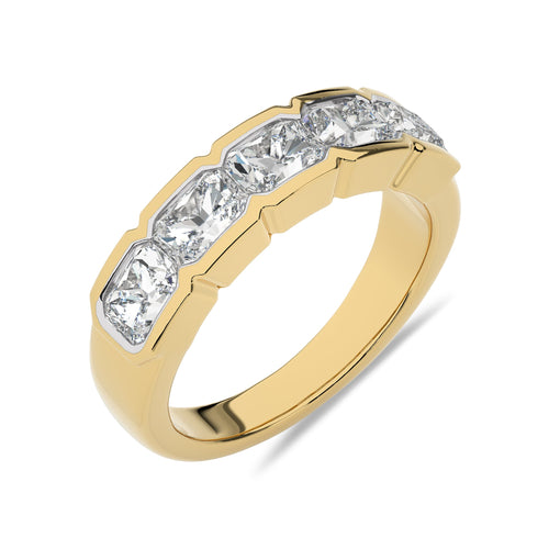 2 CT. Emerald Lab Created Diamond Ring Band