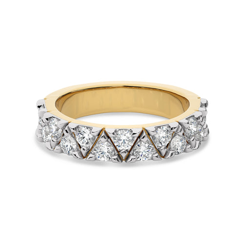 1 CT. Round Natural Diamond Band Ring