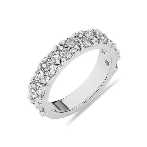 1 CT. Round Natural Diamond Band Ring