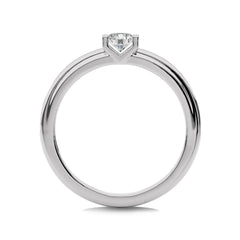 3/8 CT.Round Solitaire Women's Lab Created Diamond Ring