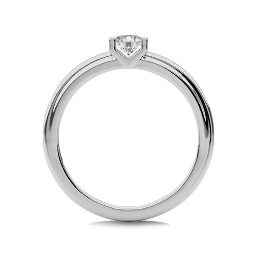 3/8 CT.Round Solitaire Women's Lab Created Diamond Ring
