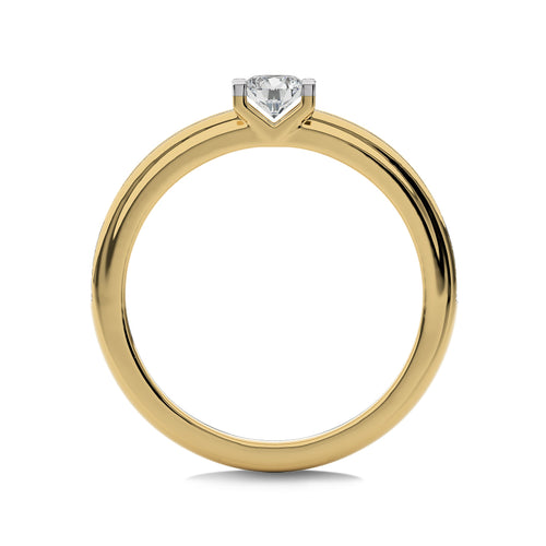3/8 CT.Round Solitaire Women's Lab Created Diamond Ring