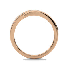 1/5 CT.Round Natural Diamond Crossover Ring