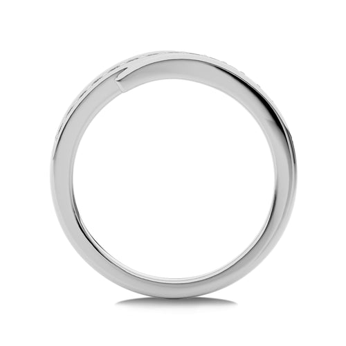 1/5 CT.Round Natural Diamond Crossover Ring