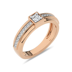 1/4 CT. Round Natural Diamond Women's Ring