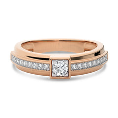 1/4 CT. Round Natural Diamond Women's Ring