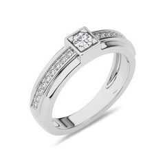 1/4 CT. Round Natural Diamond Ring