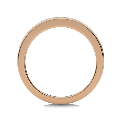 1/2 CT. Princess cut Natural Diamond Half Eternity Band