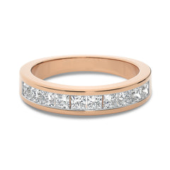 1/2 CT. Princess cut Lab Created Diamond Half Eternity Band