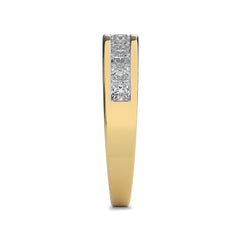 1/2 CT. Princess cut Lab Created Diamond Half Eternity Band