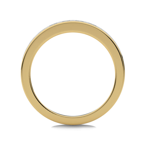 1/2 CT. Princess cut Lab Created Diamond Half Eternity Band