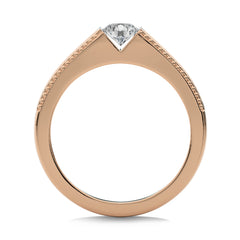 1/2 CT. Round Lab Created Diamond Engagement Ring