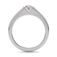 1/2 CT. Round Lab Created Diamond Engagement Ring