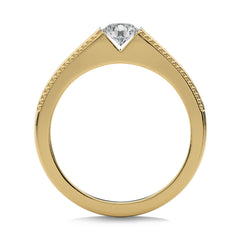 1/2 CT. Round Lab Created Diamond Engagement Ring
