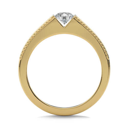 1/2 CT. Round Lab Created Diamond Engagement Ring