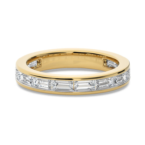 1 CT. Baguette Lab Created Diamond channel Set Wedding Band